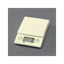 ESCO 2000g(1g) デジタルホームはかり(クリーム) EA715CB-17 メーカー在庫あり エスコ 計測機器 バイク 車 自動車 自転車