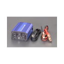 ESCO DC12V→AC100V/300W インバーター EA812JA-4BB エスコ 洗車・メンテナンス 車 自動車