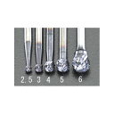 ESCO 5x4.7mm/3mm軸 Coated 超硬バー EA819PL-5 エスコ 切削工具 バイク 車 自動車 自転車(4)