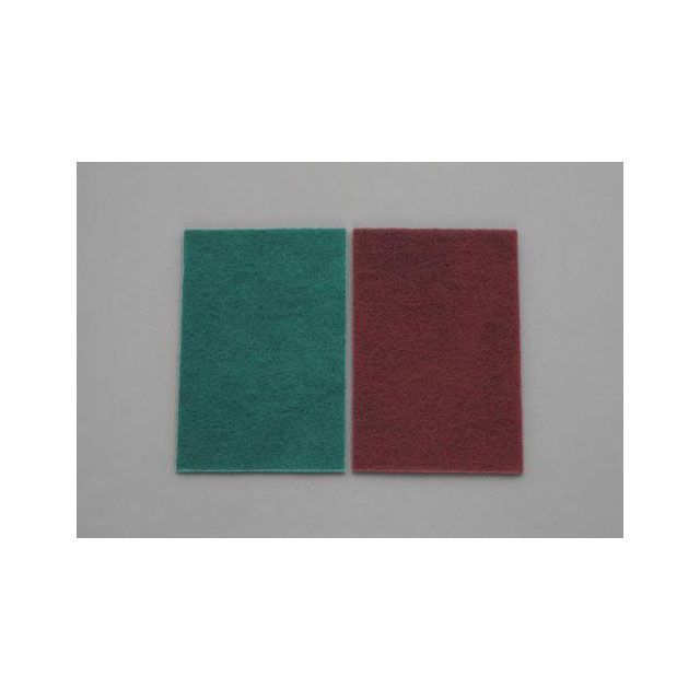 ESCO 150x230mm ナイロンたわし（中目/緑色） EA928AS-6 メーカー在庫あり エスコ 切削工具