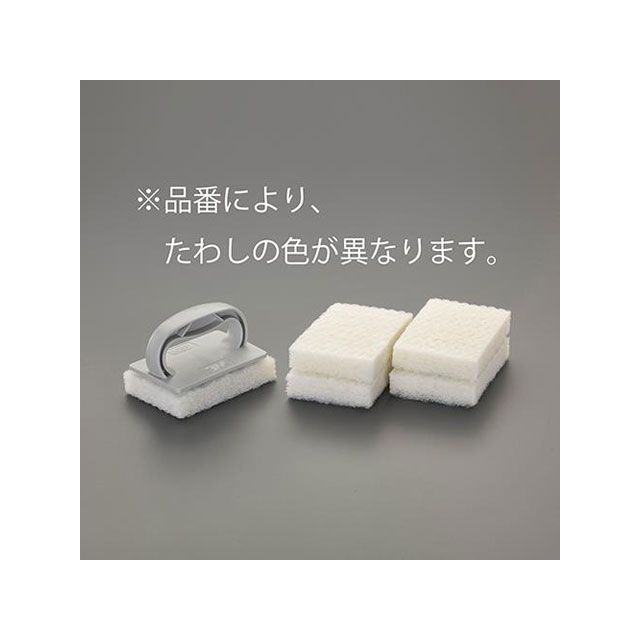 ESCO 88x127mm たわし（ホルダー付/赤） EA928AS-402A エスコ 作業場工具