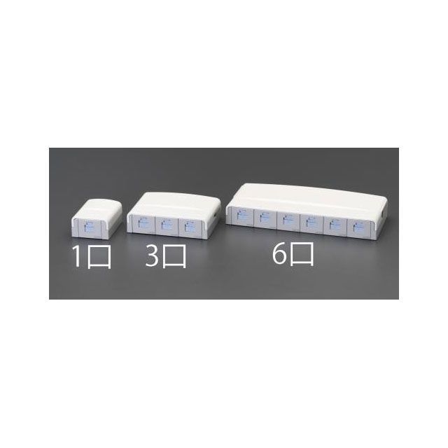 ESCO LAN用モジュラージャック（カテゴリー5E/2口） EA940CE-182 エスコ 電動工具 バイク 車 自動車 自転車