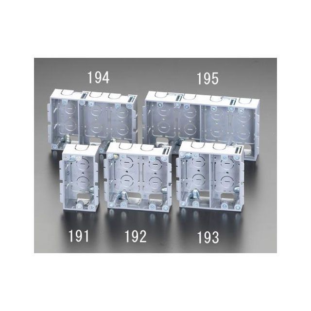 ESCO 98x 52x35mm パネルボックス（1個用） EA940CS-191 メーカー在庫あり エスコ 電動工具 バイク 車 自動車 自転車