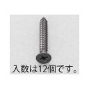 エスコ 5x40mm 皿頭タッピングビス（ステンレス/黒色/12本） EA949AS-540 ESCO ハンドツール バイク 車 自動車 自転車