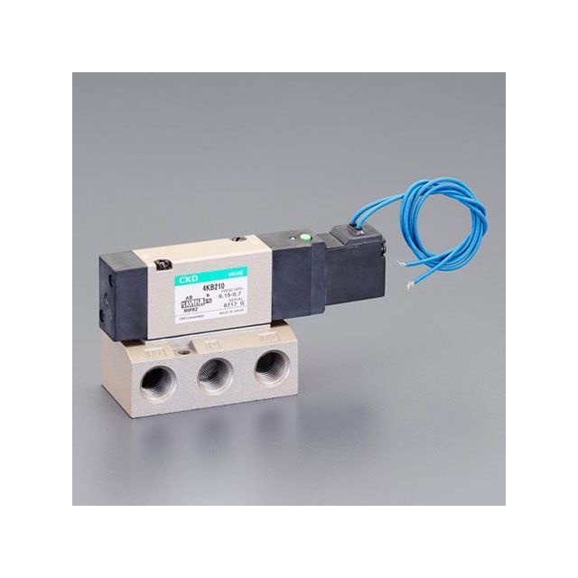 ESCO AC200V・Rc3/8” 5方向電磁弁（流量12.00C） EA153HL-52 エスコ 作業場工具 バイク 車 自動車 自転車