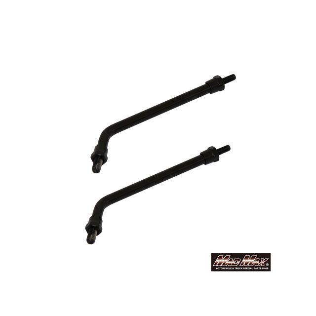 MADMAX バイク用 カワサキ Z2タイプ ロングミラーステー ブラック 2本 MM04-K005-01-2 マッドマックス ミラー関連パーツ バイク 汎用