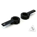 DENALI 直径22mm?28mmのクラッシュバー用ライトマウント LAH.00.10300.B デナリ 電装ステー・カバー類 バイク 汎用