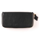 SHM LEATHER WALLET ロング プレーン(ブラック) ASH013-1 SHM 財布 日用品