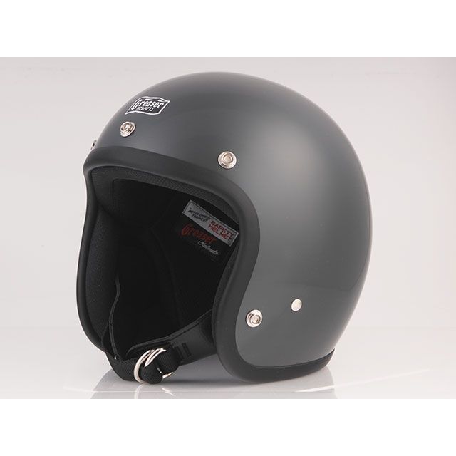 グリーサースタイル GREASER 60’s PLAIN（ガンシップグレー） サイズ：S HGS030 GREASER Style ジェットヘルメット バイク