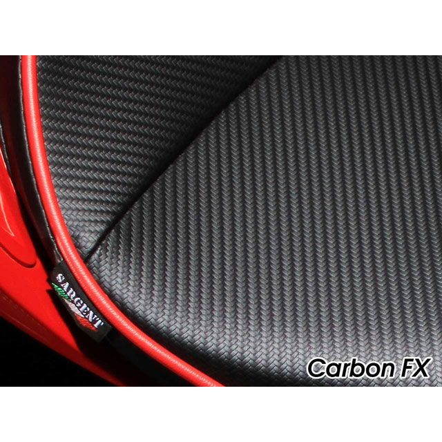 Sargent ワールドスポーツ パフォーマンスシート リアシート 表皮：CarbonFX カラー パイピングカラー：イエロー（C044） WS-681R-NSC044 サージェント シート関連パーツ バイク Tiger 900 Tiger 850 S…