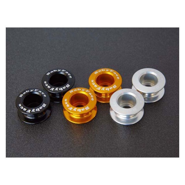 【正規品】BABYFACE ソケットフランジ M6 スプールタイプ 使用ボルト M6×15 カラー レッド 005-F615RD ベビーフェイス ドレスアップ・カバー バイク 汎用