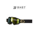 SHOT RACE GEAR ゴーグル IRIS(ブラックゴールド) A0D-29B1-Q04 SHOT RACE GEAR ゴーグル本体 バイク