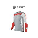 SHOT RACE GEAR エアフロージャージ AEROLITE(レッド) サイズ L A0A-12A1-A04-10 SHOT RACE GEAR モトクロ...