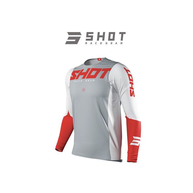 SHOT RACE GEAR エアフロージャージ AEROLITE（レッド） サイズ：XL A0A-12A1-A04-11 SHOT RACE GEAR モトクロス用品 バイク