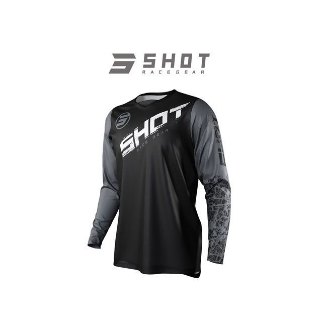 SHOT RACE GEAR ジャージ DEVO SLAM（グレー） サイズ：XL A0A-12C1-A02-11 SHOT RACE GEAR モトクロス用品 バイク