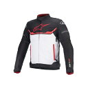 Alpinestars T-SP S WATERPROOF JACKET ASIA(1304 BLACK WHITE BRIGHT RED) サイズ M アルパインスターズ ジャケット バイク