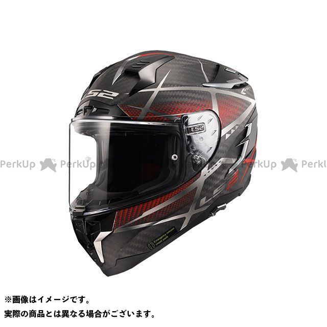 エルエスツーヘルメット CHALLENGER C GT/チャレンジャーシージーティー（マットカーボンシルバーレッド） サイズ：L 103277131L LS2 HELMETS フルフェイスヘルメット バイク