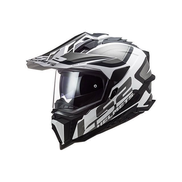 エルエスツーヘルメット EXPLORER F/エクスプローラーエフ（マットブラックホワイト） サイズ：XXL 407012102XXL LS2 HELMETS オフロードヘルメット バイク