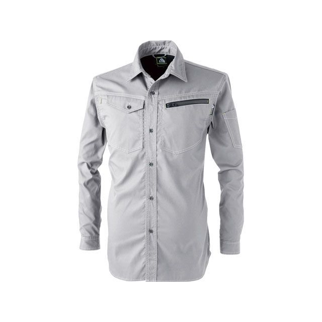 【正規品】C’s CLUB 2901-818 ドビー長袖シャツ（アッシュ 灰） サイズ 3L ＃2901-818-3L シーズクラブ その他アパレル バイク