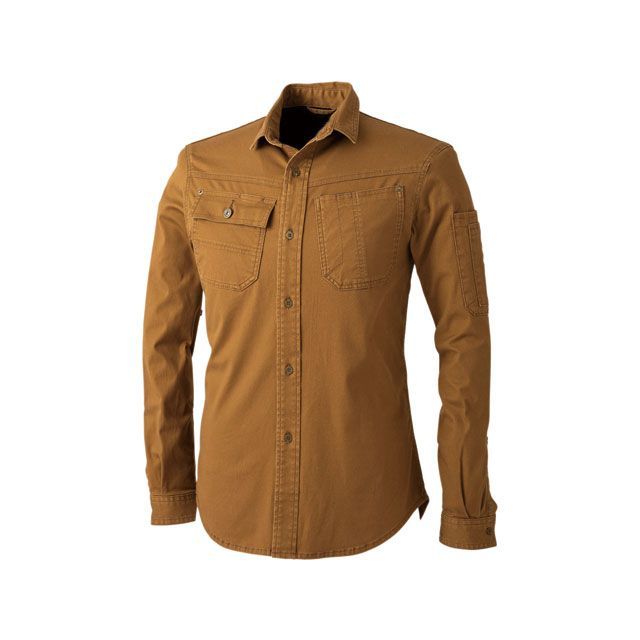 chusan DOG 8041-808 長袖シャツ（D カーキ） サイズ M ＃8041-808-M 中国産業 その他アパレル