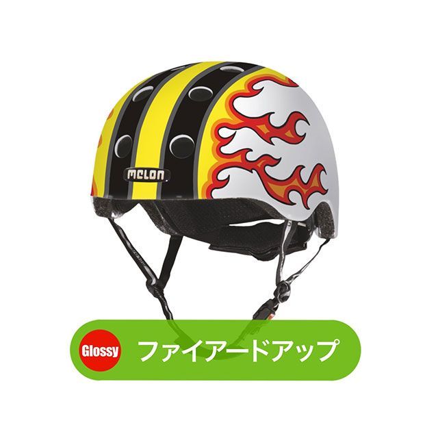 Melonhelmets ファイヤドアップ サイズ M-L MUA.P102G.ML Melonhelmets(自転車) ヘルメット 自転車
