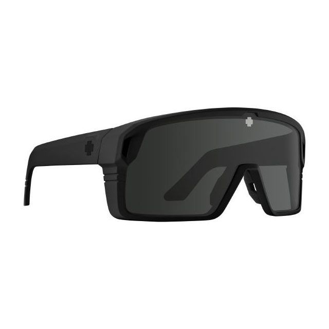SPY Monolith Matte Black - Happy Gray Green Black Spectra Mirror スパイ サングラス バイク