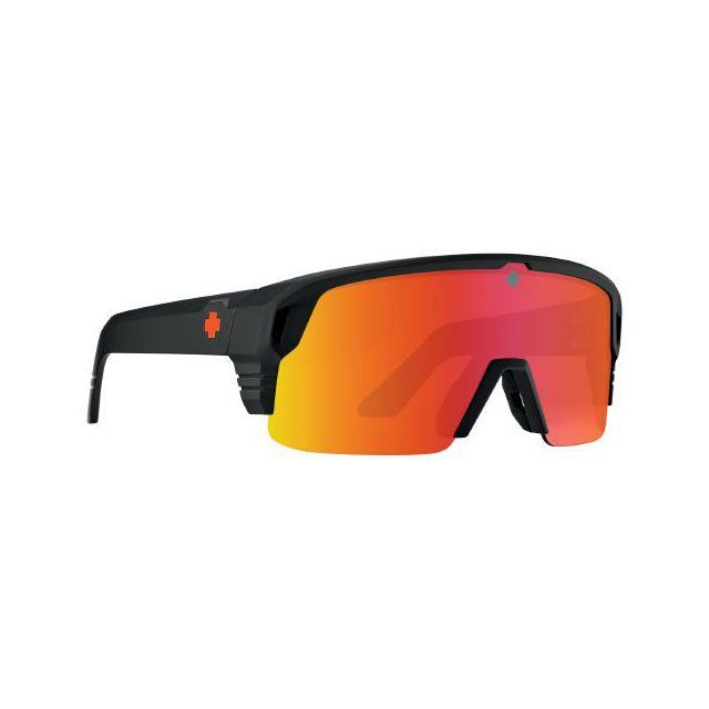SPY Monolith 5050 Matte Black - Happy Bronze Orange Spectra Mirror スパイ サングラス バイク