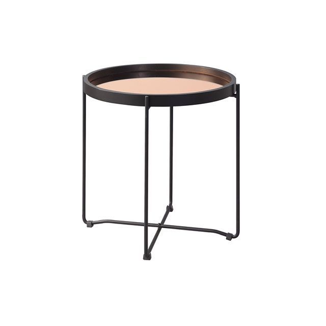 【メーカー直送】Azumaya CIR-501MR ラウンド トレーテーブルS（ミラー） CIR-501MR 東谷 テーブル