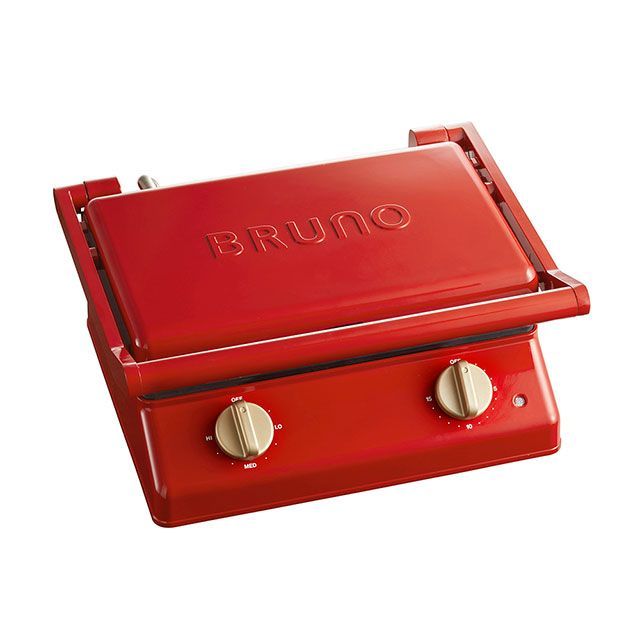 ブルーノ グリルサンドメーカー ダブル レッド BOE084-RD BRUNO キッチン用品 日用品