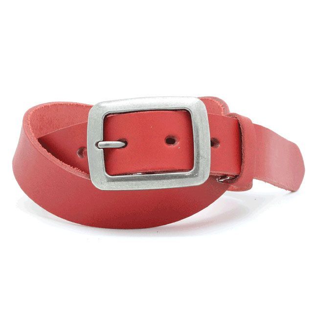 LOCAL WORKS CLASSICO 35mm幅 SIMPLE BUCKLE BELT(レッド) RC-032L LOCAL WORKS その他アパレル バイク