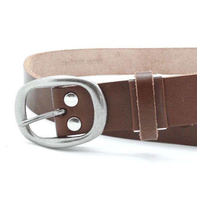 パークアップ 楽天市場店のLOCAL WORKS CLASSICO 35mm幅 OVAL GARRISON BUCKLE BELT（ダークブラウン） RC-055L LOCAL WORKS その他アパレル バイク｜アングル2