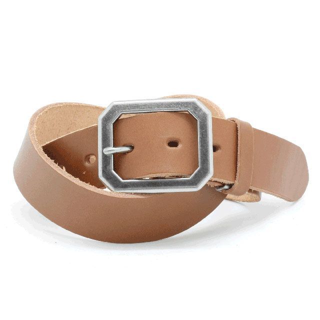 LOCAL WORKS CLASSICO 40mm幅 CUT CORNER SQUARE BUCKLE BELT (ブラウン) RC-085L LOCAL WORKS その他アパレル バイク