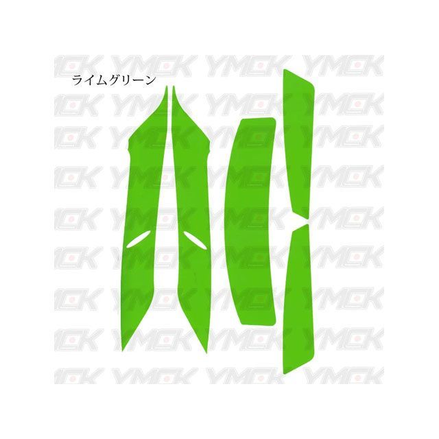 YMCK SHOEI（ショウエイ） X14専用 フラップデカールキット（ライムグリーン） X14DLG YMCK ヘルメット関連グッズ バイク