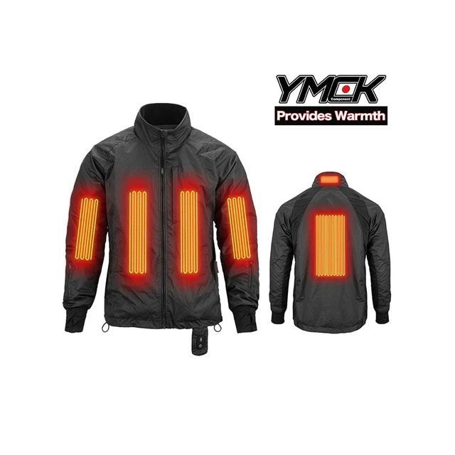 YMCK Provides Warmth電熱ジャケット上下セット（ブラック） サイズ：L YM-01L YMCK 電熱ウェア・防寒用品 バイク