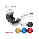 Discacciati 丸タンクラジアルクラッチマスター Φ16 レバー シルバー タンクキャップ シルバー 仕様 ハンドル:インチ/ミラーホルダーあり FDR...