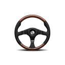 MOMO ファイターエボ レザー&ウッド 35パイ F-34 モモ 内装パーツ・用品 車 自動車