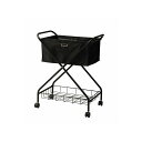 Azumaya MIP-83BK フォールディング バスケットワゴン(ブラック) MIP-83BK メーカー在庫あり 東谷 D.I.Y. 日用品