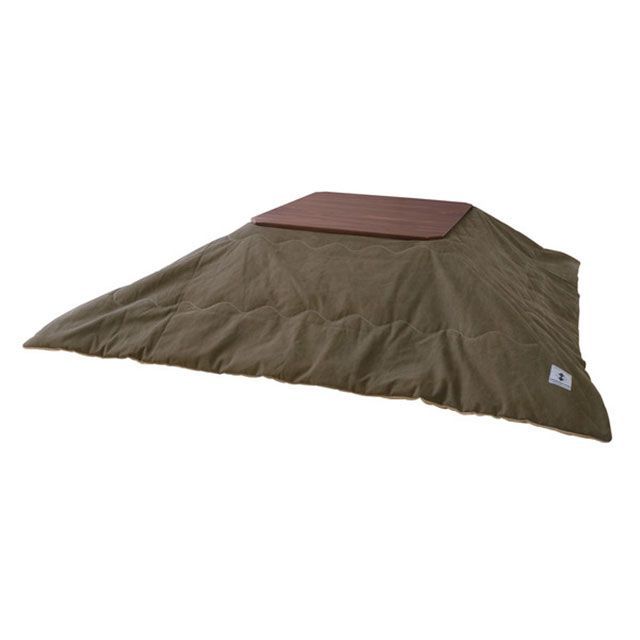 【メーカー直送】Azumaya KK-161KH 薄掛けコタツ布団 正方形（カーキ） KK-161KH メーカー在庫あり 東..