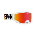 SPY Foundation Plus Speedway Matte White - HD Smoke Red Spectra Mirror + HD Clear スパイ ゴーグル本体 バイク