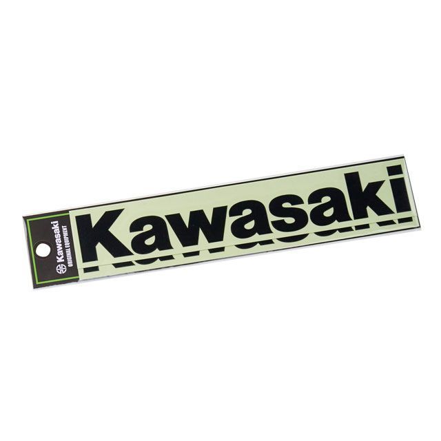 KAWASAKI ロゴカッティングステッカー（L） ブラック J7010-0169 メーカー在庫あり