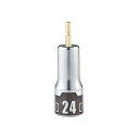 KTC 1/4(6.35mm)差込 インパクトドライバ用ソケットビット 難攻不落 六角形状 24mm BZP63-24 BZP63-24 ケイティーシー ハンドツール バイク 車 自動車 自転車(4)