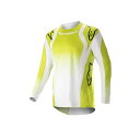 Alpinestars テックスター プッシュ ジャージ(イエローフロー/ホワイト) サイズ S C9097 アルパインスターズ モトクロス用品 バイク