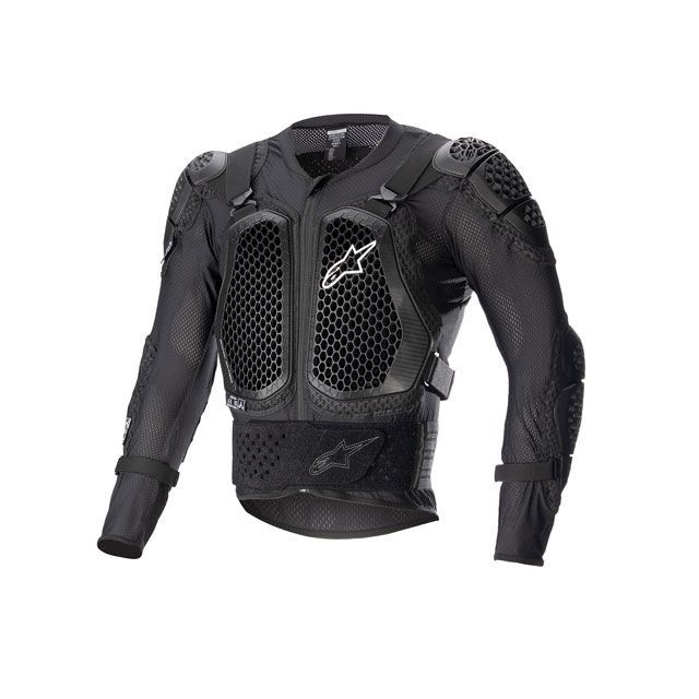 ●メーカー名：アルパインスターズ / Alpinestars●商品名：バイオニック アクション V2 ジャケット（ブラック）●サイズ：XXL・サイズ：Mはこちら・サイズ：XLはこちら●メーカー品番：C0940●JANコード：4547836470639商品の保証は、メーカー保証書の内容に準じます。●カラーブラック●規格・CEレベル1のチェストプロテクター・CEレベル1のバックプロテクター●特徴■チェスト・バックプロテクターには通気孔を備えたセル構造を採用し、高い通気性と軽量性を誇る。■チェストプロテクターは分割構造で容易に着脱が可能。■背中の自然なカーブに沿うプロテクションプレートは人間工学に基づいて設計され、ライディング時に最適なフィット感を確保。プレートがロックすることで背部の過度な伸縮を軽減。■キドニーベルトによってバックプロテクターを背部にしっかりと固定。■抜群のフィット感を生むサイズ調整可能なストラップをウエストと肩部分に配置。●備考衝撃からライダーの上半身全体を守るプロテクションジャケット。広い範囲の保護する分割式プロテクターと脱ぎ着のしやすいジャケットタイプを採用し、ツーリングからトレールまで幅広く活躍。●写真注意※画像はイメージです。