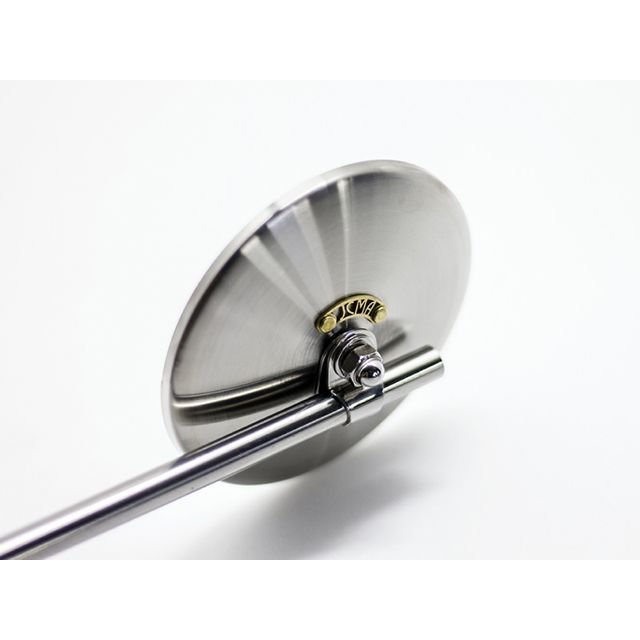 Motor Rock JCMAミラー φ100 ヘアライン 逆ネジ JCMAタグ Brass/Nickel MR-HC060H モーターロック ミラー関連パーツ バイク ヤマハ汎用