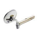 Motor Rock JCMAミラー バーエンド φ80 ポリッシュ JCMAタグ Nickel MR-HC069P モーターロック ミラー関連パーツ バイク 汎用