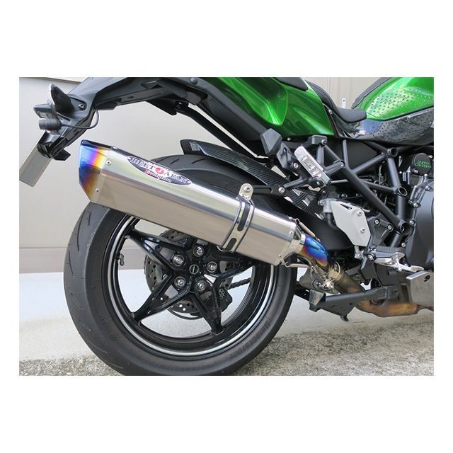 【正規品】BEET NASSERT Evolution Type II スリップオン（クリアチタン） 0222-KG8-50 ビートジャパン マフラー本体 バイク Ninja H2 SX SE