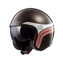 LS2 HELMETS アウトレット品 SPITFIRE(ブラウンホワイト) サイズ L outlet-305992264L エルエスツーヘルメット ジェットヘルメット バイク(2)