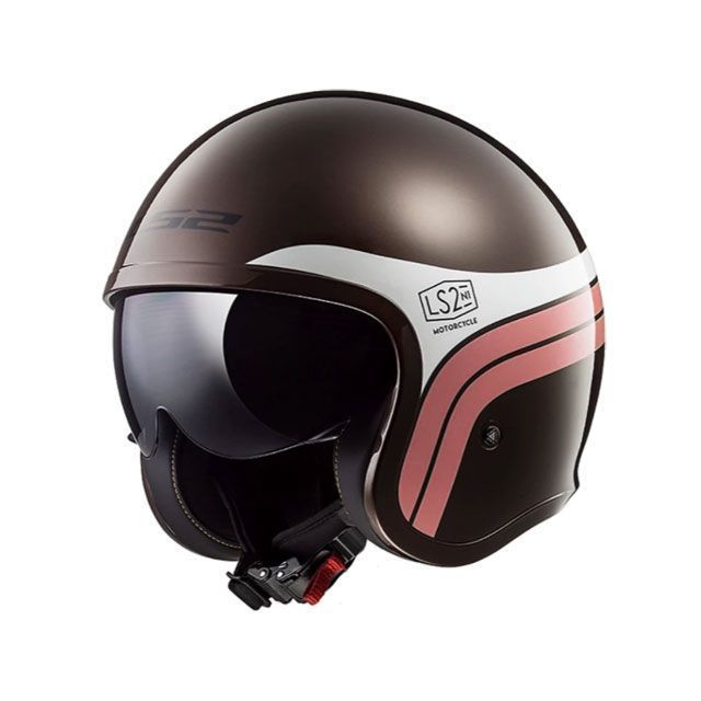 LS2 HELMETS アウトレット品 SPITFIRE（ブラウンホワイト） サイズ XXL outlet-305992264XXL エルエス..