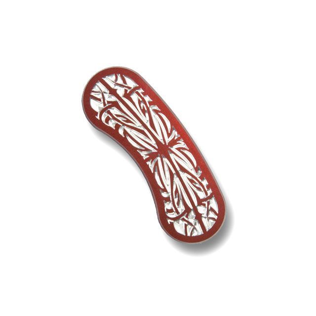 トライジャ キャリパープレート Type02（レッド） フロント CaliperPlate_t2_rd_16A トライジャ その他ブレーキ用パーツ バイク ダイナ