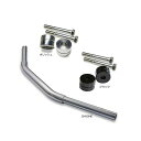 トライジャ 【セット販売】ドラッグバー670mmクローム・ライザー30mmUPセット(ブラック) TJ093929 トライジャ ハンドル関連パーツ バイク